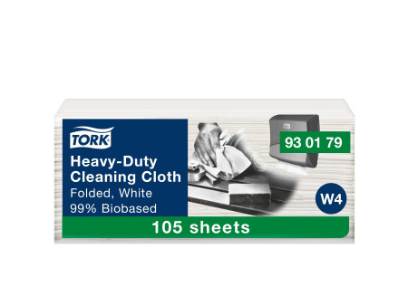 TORK Chiffon de nettoyage, 415 x 355 mm, extra épais, blanc