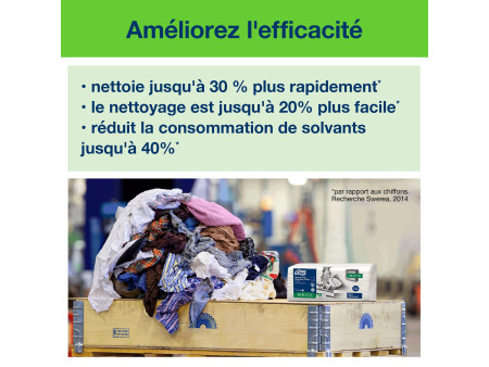 TORK Chiffon de nettoyage, 415 x 355 mm, extra épais, blanc