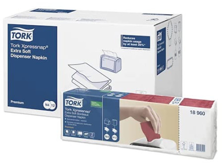 TORK Xpressnap Serviette, 213 x 165 mm, bordeaux