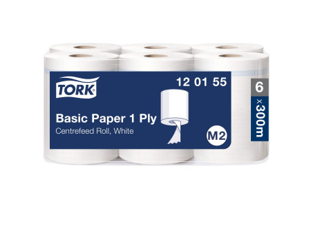 TORK Rouleau nettoyant multi-usage, 1 couche, 300 m, blanc