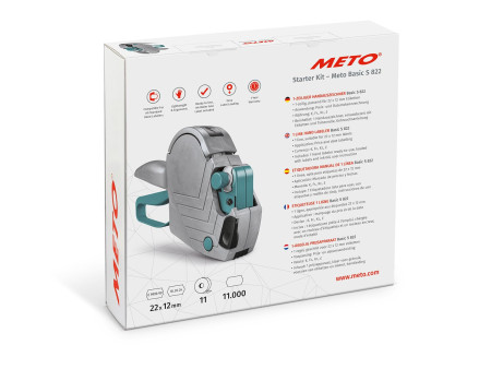 METO Étiqueteuse de prix Basic S 822, kit de démarrage