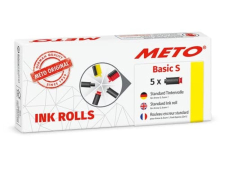 METO Rouleau d'encre pour étiqueteuse Basic S, noir