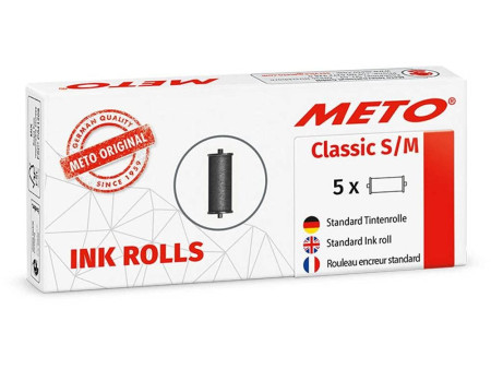 METO Rouleau d'encre pour étiqueteuse Classic S, noir