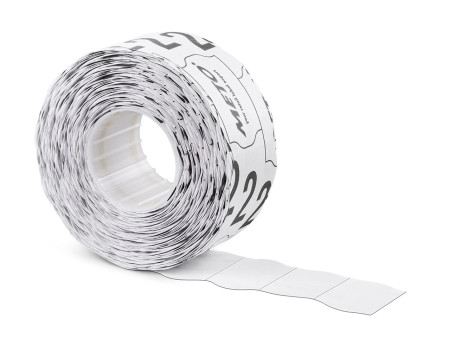 METO Étiquette pour étiqueteuse de prix, 26 x 12 mm, blanc