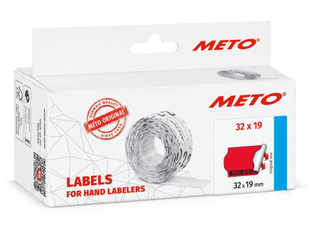 METO Étiquette pré-imprimée pour étiqueteuse, 32 x 19 mm