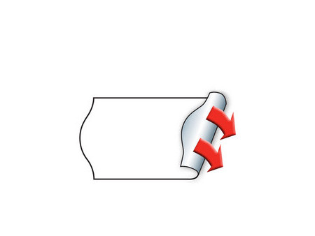 METO Étiquette pour étiqueteuse de prix, 32 x 19 mm, blanc
