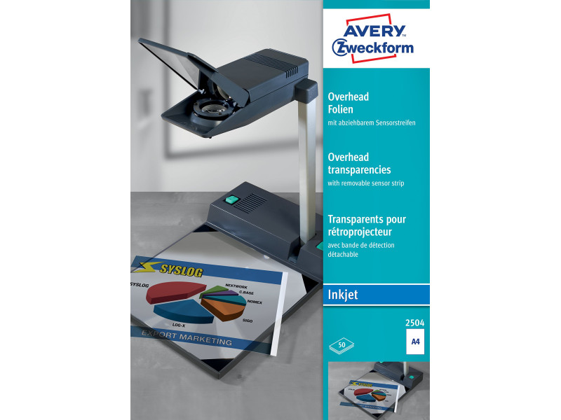 AVERY Zweckform Transparents pour rétroprojecteur A4, clair