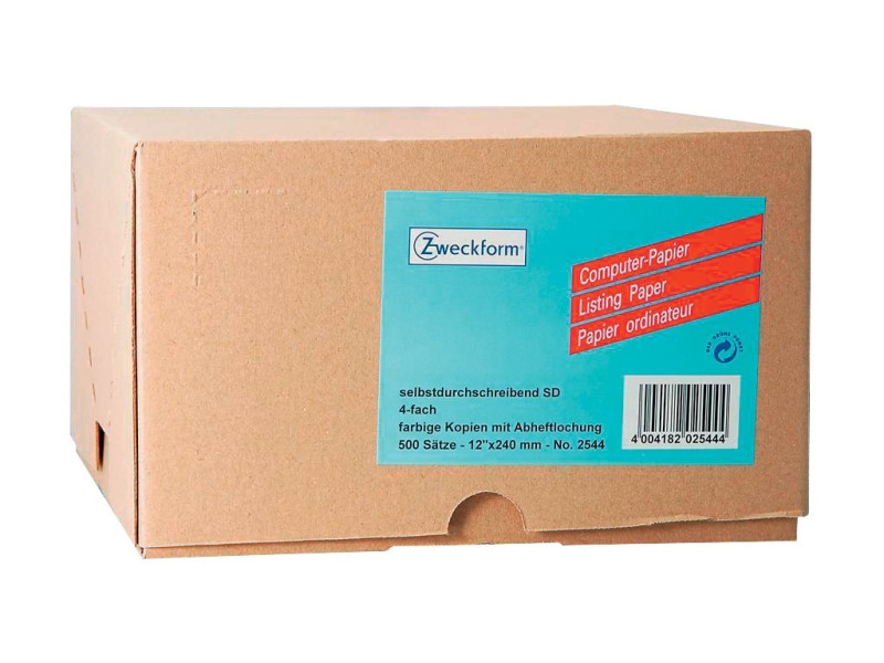 AVERY Zweckform Papier listing en continu, 240 x 12', 4 pli
