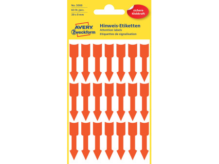AVERY Zweckform Etiquette de signal. 'flèche', 39 x 9 mm
