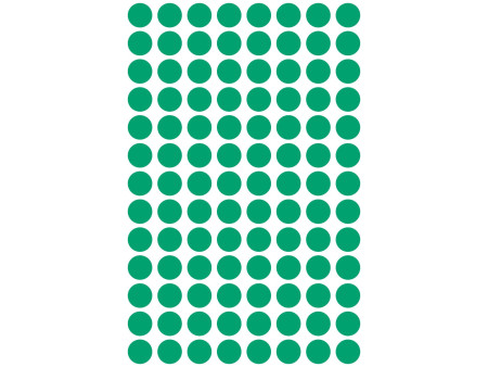 AVERY Zweckform Pastille de couleur, diamètre 8 mm, vert