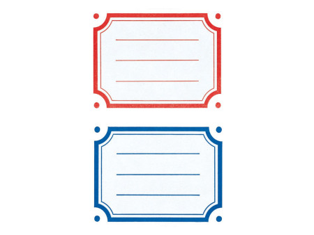 ZDesign SCHOOL Etiquettes livres 'bordures', couleur