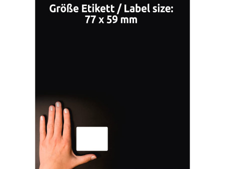 AVERY Zweckform Etiquette multi-usage, 77 x 59 mm, blanc