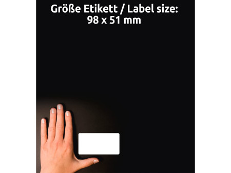AVERY Zweckform Etiquette multi-usage, 98 x 51 mm, blanc