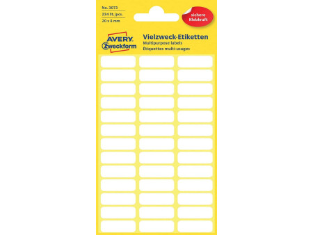 AVERY Zweckform Etiquette multi-usage, 20 x 8 mm, blanc