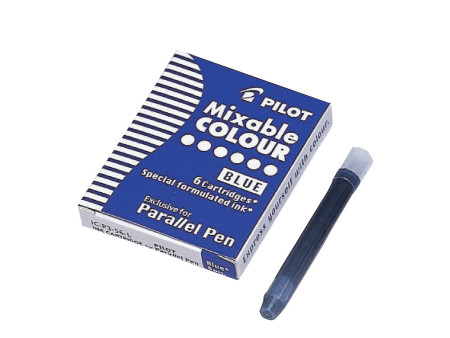 PILOT Cartouches d'encre pour stylo Parallel Pen, bleu