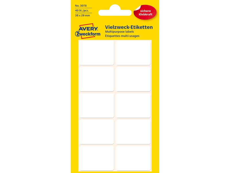 AVERY Zweckform Etiquette multi-usage, 38 x 29 mm, blanc