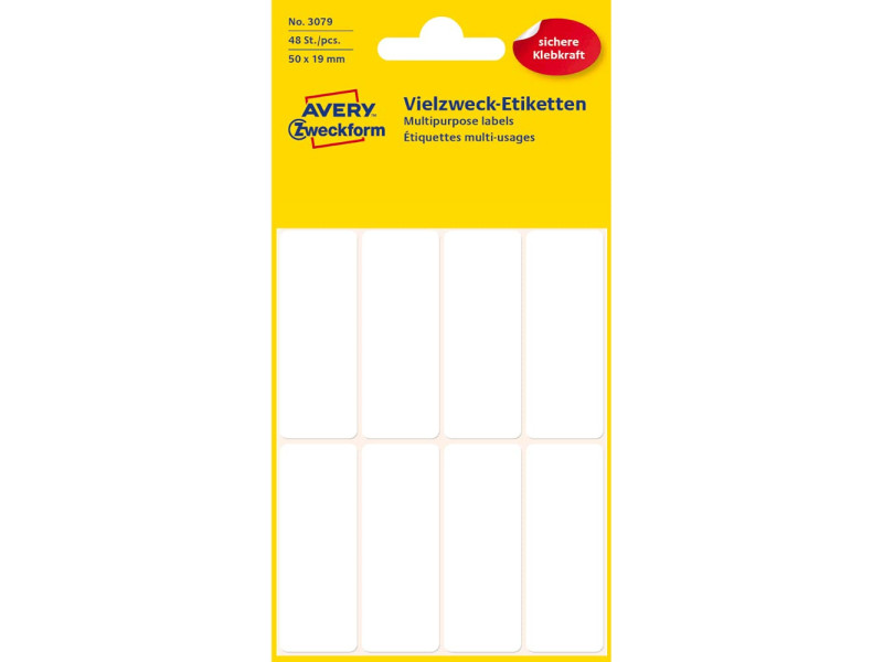AVERY Zweckform Etiquette multi-usage, 50 x 19 mm, blanc