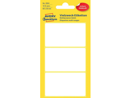 AVERY Zweckform Etiquette multi-usage, 66 x 38 mm, blanc