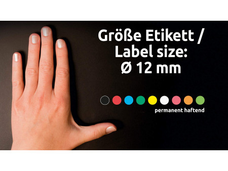 AVERY Zweckform Pastille de couleur, diamètre 12 mm