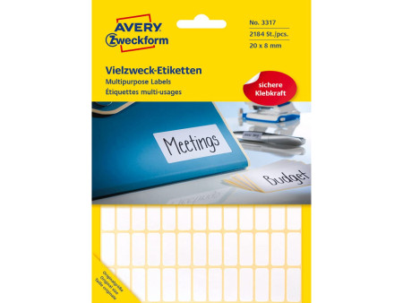 AVERY Zweckform Etiquette multi-usage, 20 x 8 mm, blanc