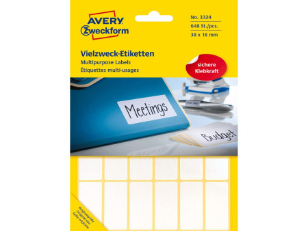 AVERY Zweckform Etiquette multi-usage, 38 x 18 mm, blanc