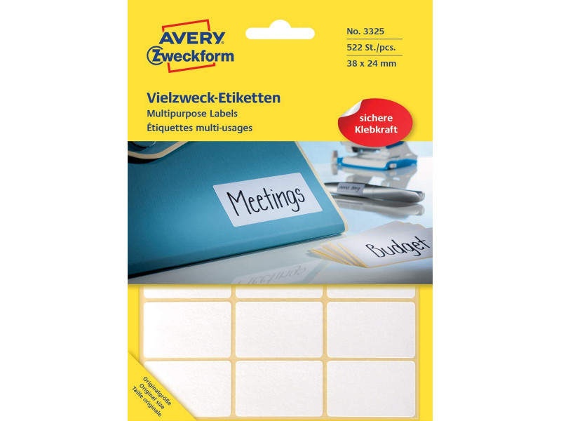 AVERY Zweckform Etiquette multi-usage, 38 x 24 mm, blanc