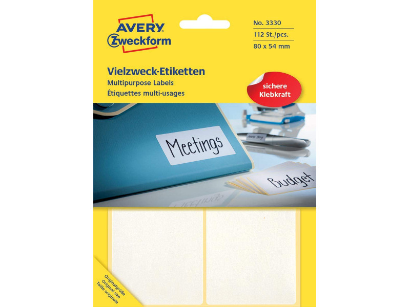 AVERY Zweckform Etiquette multi-usage, 80 x 54 mm, blanc