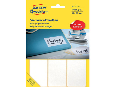 AVERY Zweckform Etiquette multi-usage, 66 x 38 mm, blanc