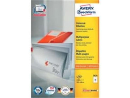 AVERY Zweckform Etiquette universelle, 105 x 48 mm, blanc