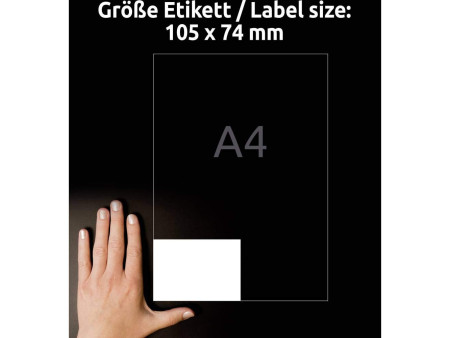 AVERY Zweckform Etiquette universelle, 105 x 74 mm, blanc