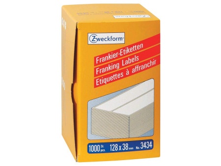 AVERY Zweckform Etiquette à affranchir, 128 x 38 mm, double