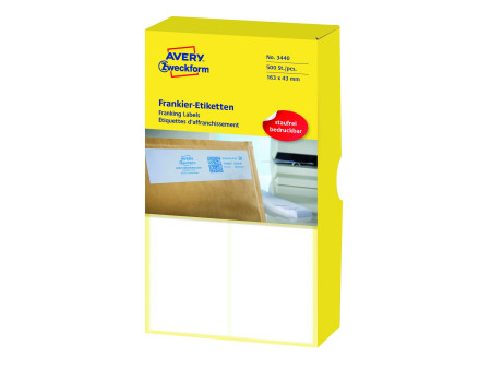 AVERY Zweckform Etiquette à affranchir, 163 x 43 mm, double