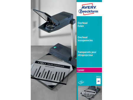AVERY Zweckform Transparents pour rétroprojecteur, A4, clair