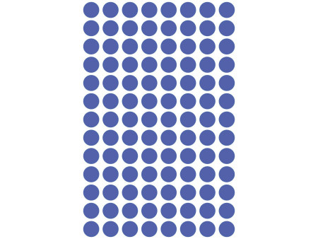 AVERY Zweckform Pastille de couleur, enlevable, 8 mm, bleu