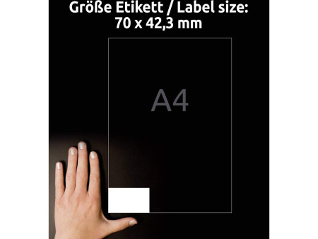AVERY Zweckform Etiquette universelle, 70 x 42,3 mm, blanc