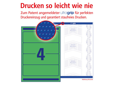 AVERY Zweckform Etiquette pour dos de classeur, vert,