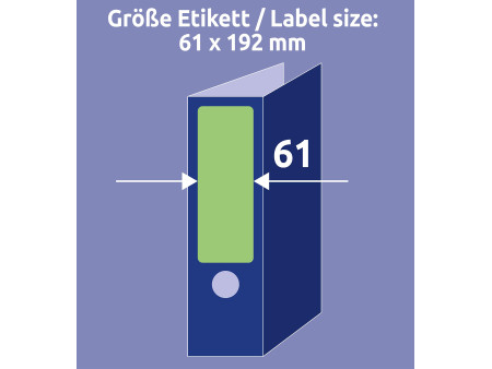 AVERY Zweckform Etiquette pour dos de classeur, vert,