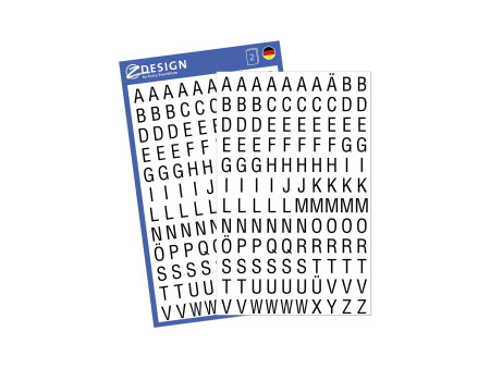AVERY Zweckform HOME Stckers de lettres, lettres A-Z, noir