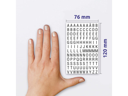 AVERY Zweckform HOME Stckers de lettres, lettres A-Z, noir