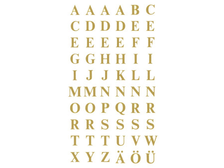 AVERY Zweckform Etiquettes alphabétiques, A-Z, or