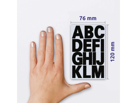 AVERY Zweckform Stickers de lettres, lettres A-Z, noir