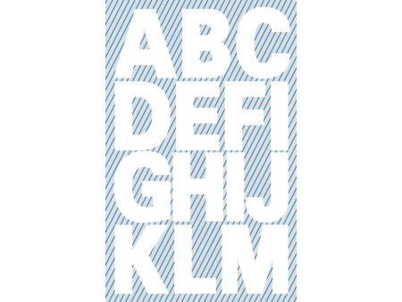 AVERY Zweckform Sticker de lettres, lettres A-Z, blanc
