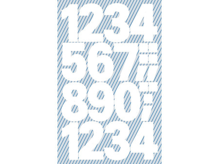 AVERY Zweckform Sticker de chiffres, chiffres 0-9, blanc