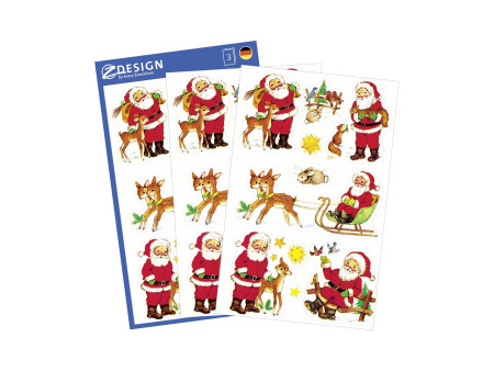 AVERY Zweckform ZDesign Stickers de Noël 'père Noël'