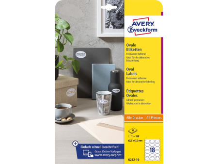 AVERY Zweckform Etiquette d'identification, 63,5 x 42,3 mm