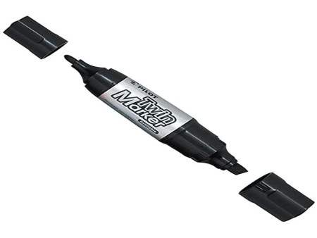 PILOT Marqueur permanent Twin Marker Jumbo, noir