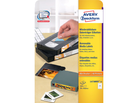 AVERY Zweckform Etiquette Stick+Lift pour disquettes 3,5'
