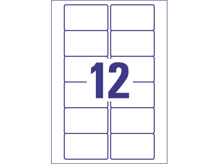 AVERY Zweckform Etiquette Stick+Lift, 78,7 x 46,6 mm, blanc