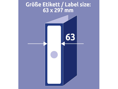 AVERY Zweckform Etiquette pour dos de classeurs suspendus