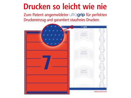 AVERY Zweckform Etiquette pour dos de classeur, rouge